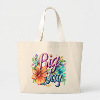 Bolsa Tote Grande Bolsa Floral do Grande Dia - Natural, Elegante e E