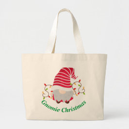 Bolsa Tote Grande Bolsa Grande de Natal Gnomie