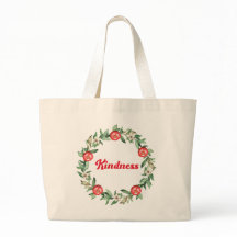 Bolsa Grande Rosa Floral e Romã Kindness