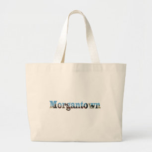 Bolsa Tote Grande Bolsas de canvas de Recortes do Word Skyline da Ci
