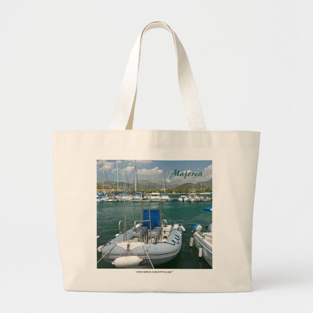Bolsa Tote Grande Bolsas de Lona de Maiorca (Frente)