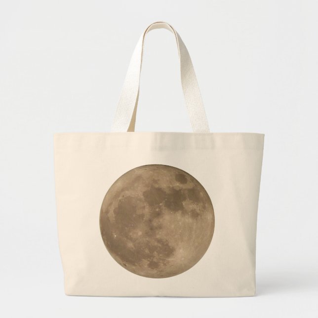Bolsa Tote Grande Bolsas de Lua Completas Sacos de Lua Lua Presentes (Frente)