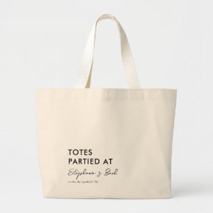 Bolsa Tote Grande Bolsas Partilhados com Bachelorette Weekend Tote B