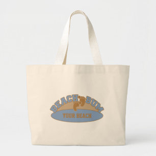 Bolsa Tote Grande Bolsas personalizadas de barramento de praia - esc