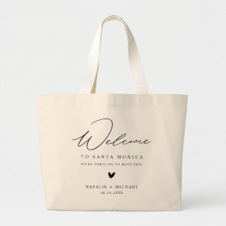 Bolsa Tote Grande Bolsas Românticas De Boas-Vindas Para Casamentos