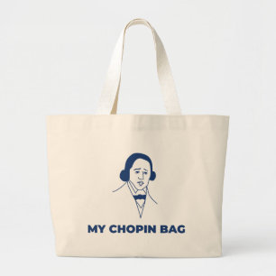 Bolsa Tote Grande Bolso de tela Chopin original