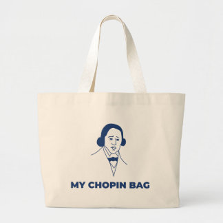 Bolsa Tote Grande Bolso de tela Chopin original