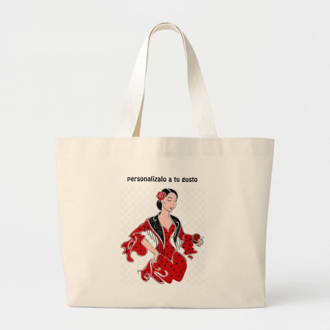 Bolsa Tote Grande Bolso grande Flamenco (Frente)