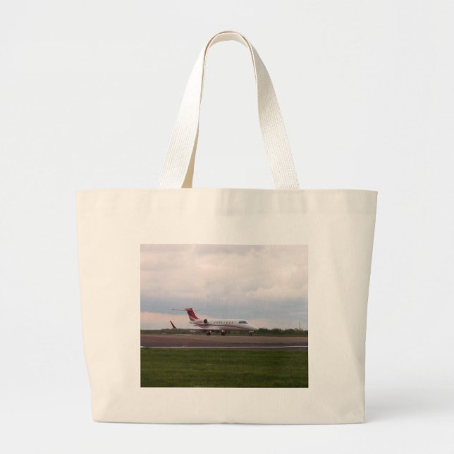 Bolsa Tote Grande Bombardier Lear Jet 45XR (Frente)