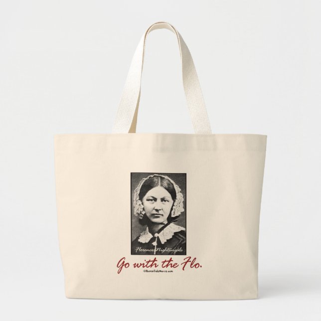 Bolsa Tote Grande BonafideNurse_-_Go_with_the_Flo (Frente)