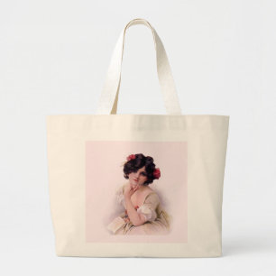 Bolsa Tote Grande Bonito a rosa