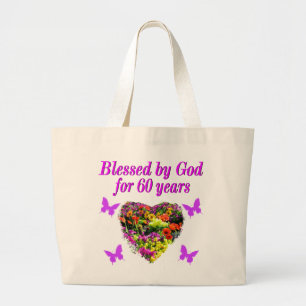 BOLSA TOTE GRANDE BONITO FLORAL 60º ANIVERSÁRIO DESIGN