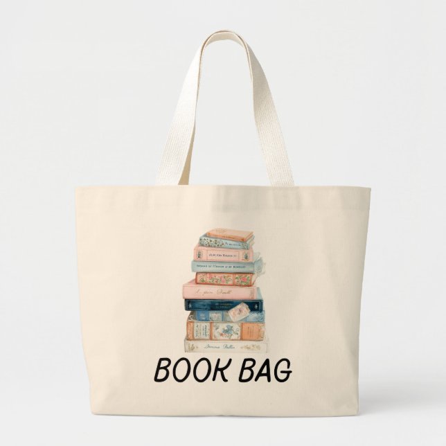 Bolsa Tote Grande Book Lover's  (Frente)