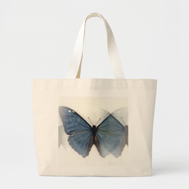 Bolsa Tote Grande Borboleta Azul (Frente)