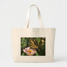 Bolsa Tote Grande Borboleta e Flor