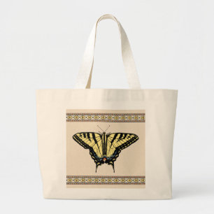 Bolsa Tote Grande Borboleta Rabo de Andorinha Amarela do Sudoeste