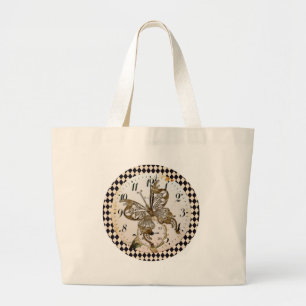 Bolsa Tote Grande Borboleta Steampunk