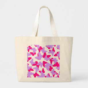 Bolsa Tote Grande Borboletas mergulhadas