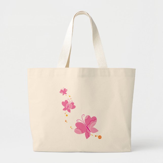 Bolsa Tote Grande BORRACHAS FLUTTERBY: séries de três 1 (Frente)