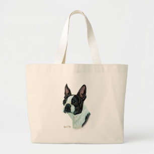 Bolsa Tote Grande Boston Terrier