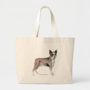 Bolsa Tote Grande Boston Terrier