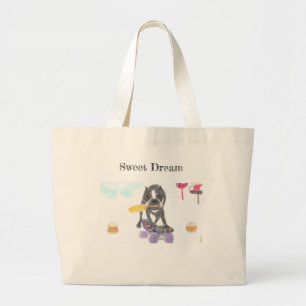 Bolsa Tote Grande Boston Terrier Sweet Dream