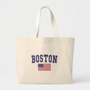 Bolsa Tote Grande Boston US Flag
