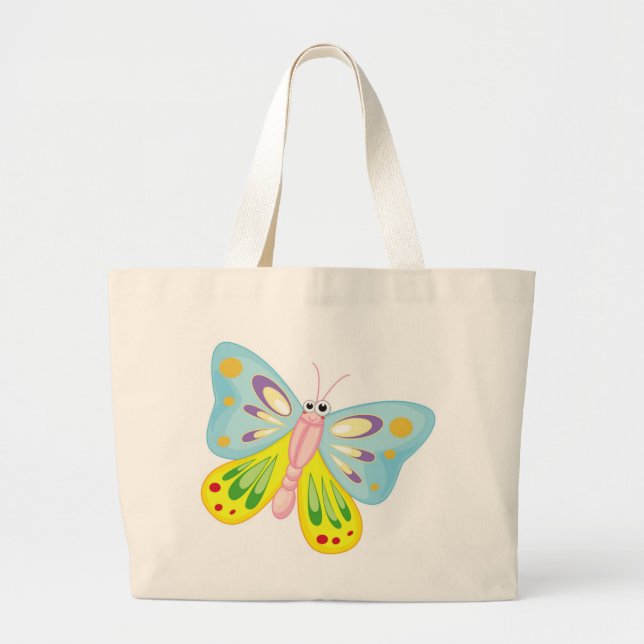 BOLSA TOTE GRANDE BOTÃO COLORIDO (Frente)