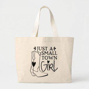 Bolsa Tote Grande Botas de Cowgirl Cowboy Country Western Amante de