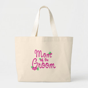 Bolsa Tote Grande Botões cor-de-rosa que Wedding