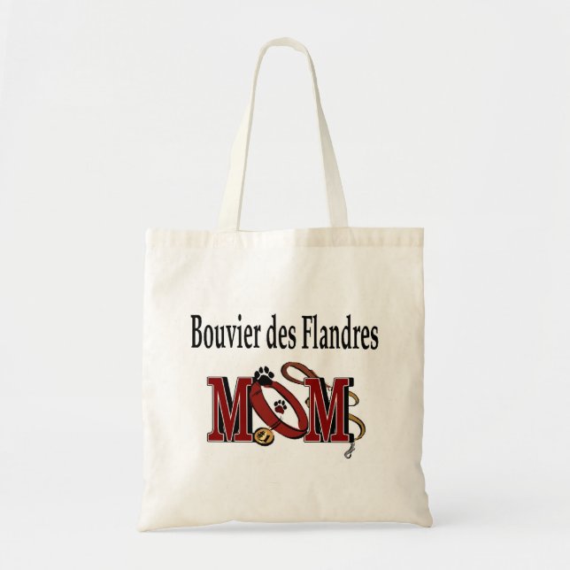 Bolsa Tote Grande Bouvier des Flandres Dog MOM (Frente)