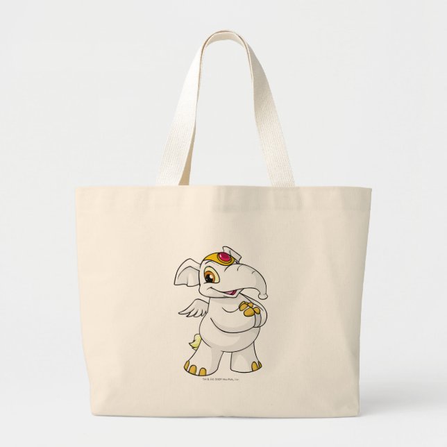 Bolsa Tote Grande Branco de Elephante (Frente)