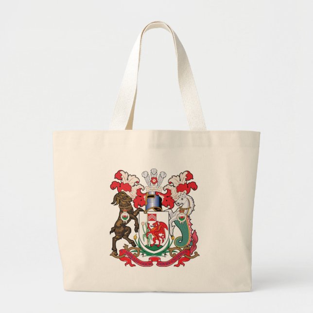 Bolsa Tote Grande Brasão de Cardiff (Frente)