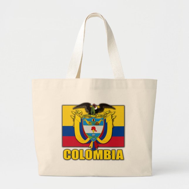 Bolsa Tote Grande Brasão de Colômbia (Frente)