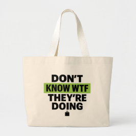 Bolsa Tote Grande Brat Green Design – Don’t Know WTF They’re Doing