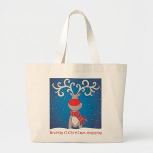Bolsa Tote Grande Braving o saco de compras do Natal