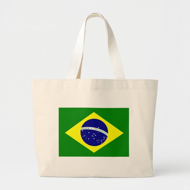 Bolsa Tote Grande Brazil Flag bag (Frente)