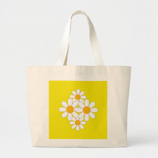Bolsa Tote Grande Bright and Bold Daisy