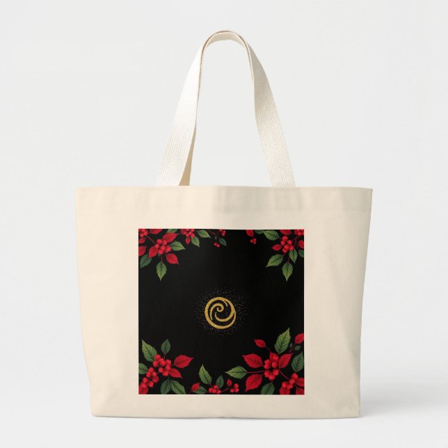 Bolsa Tote Grande Brilho de Férias do Corvo (Frente)