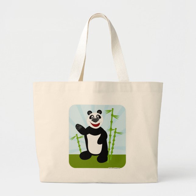 Bolsa Tote Grande Brincadeiras e felizes Arte de Cartografia do Urso (Frente)