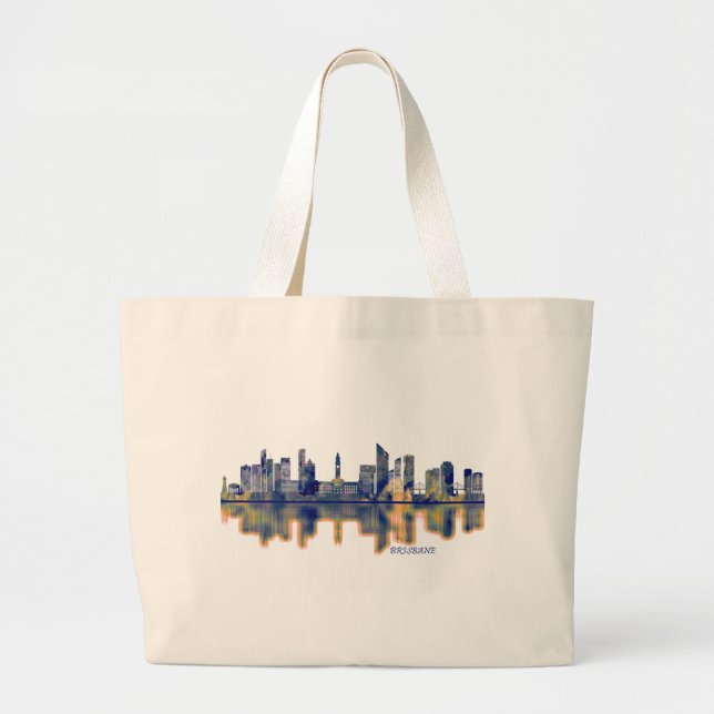 Bolsa Tote Grande Brisbane Skyline (Frente)