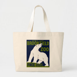 Bolsa Tote Grande Brookfield Zoo, Poster do Programa de Arte Federal