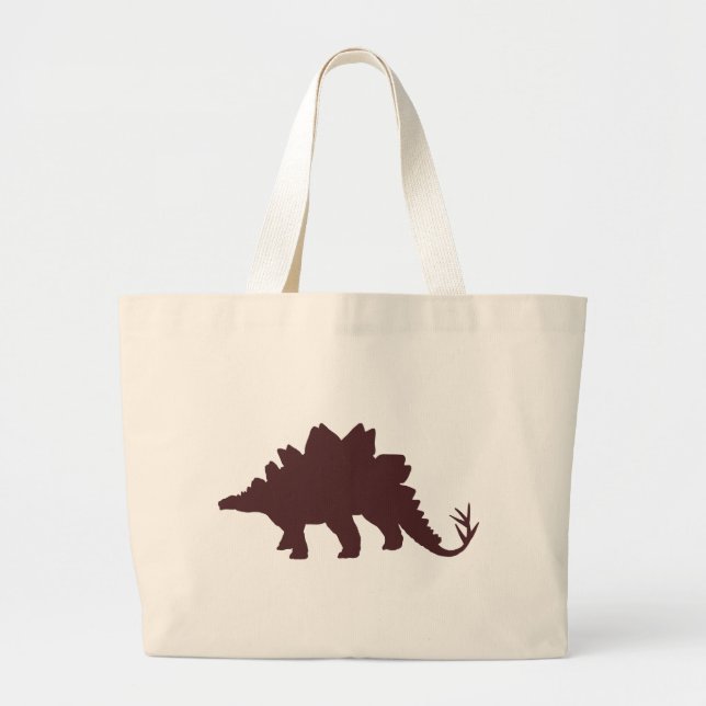 Bolsa Tote Grande Brown Dinosaur (Frente)