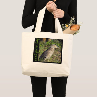 Bolsa Tote Grande Brown Night Heron