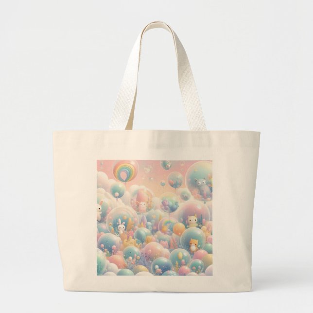 Bolsa Tote Grande Bubble Bunny Tote Bag (Frente)
