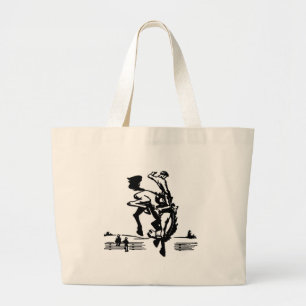 Bolsa Tote Grande Bucking Bronco Rider