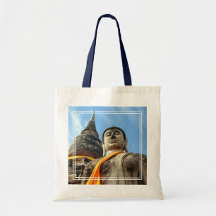 Bolsa Tote Grande Buda em Ayutthaya, Tailândia
