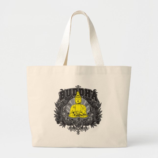 Bolsa Tote Grande Buddha é meu menino do OM (Frente)