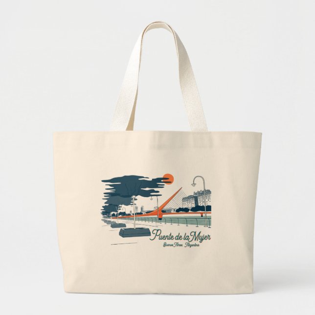 Bolsa Tote Grande Buenos Aires, Argentina Architecture travel city (Frente)