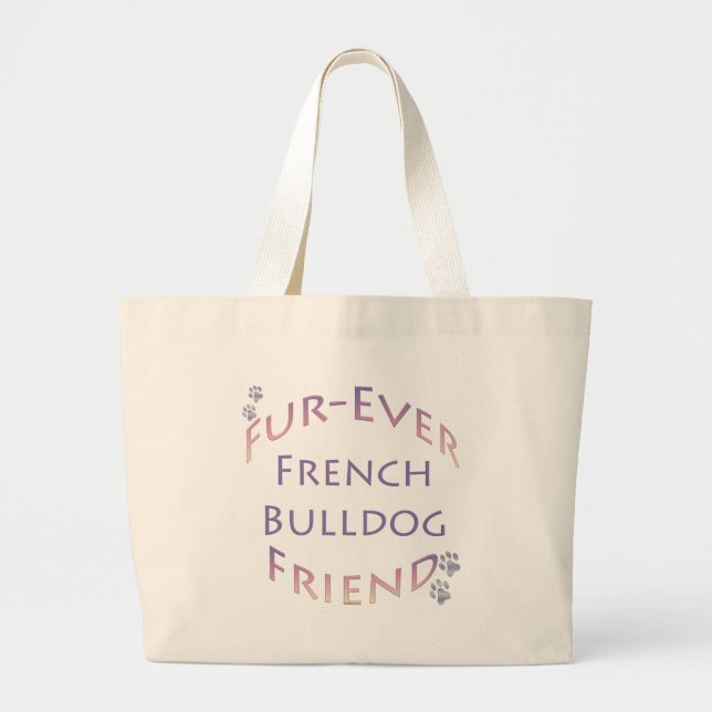 Bolsa Tote Grande Buldogue Fuere Francês (Frente)
